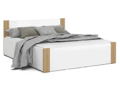 Seng Aurora 154 (Hvid + Fyrretræ)