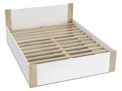 Seng Aurora 154 (Hvid + Fyrretræ)