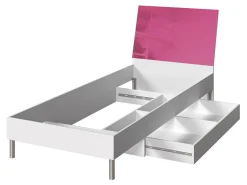 Seng Campus (Hvid + Gloss grå)