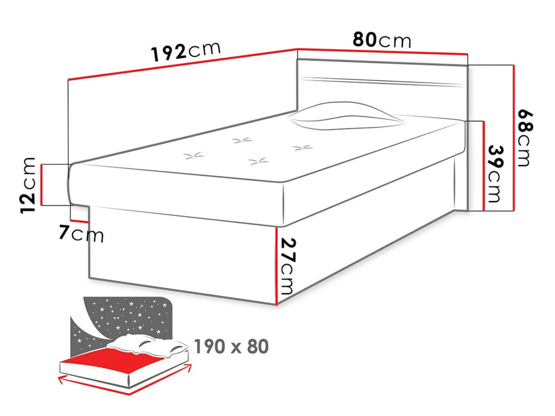 Seng Dover 101 (Hvid)