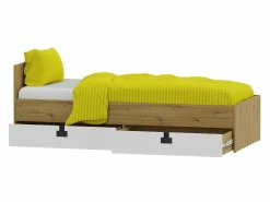 Seng Florevi 106 (Mat hvid + Artisan eg)