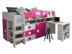 Seng Hartford 190 (Hvid + Glossy pink + Glansfuld hvid)