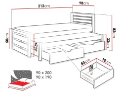 Seng Henderson 170 (Hvid)