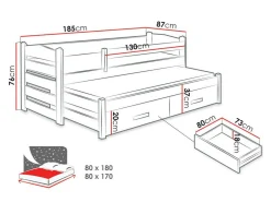 Seng Henderson 139 (Hvid + Artisan eg)