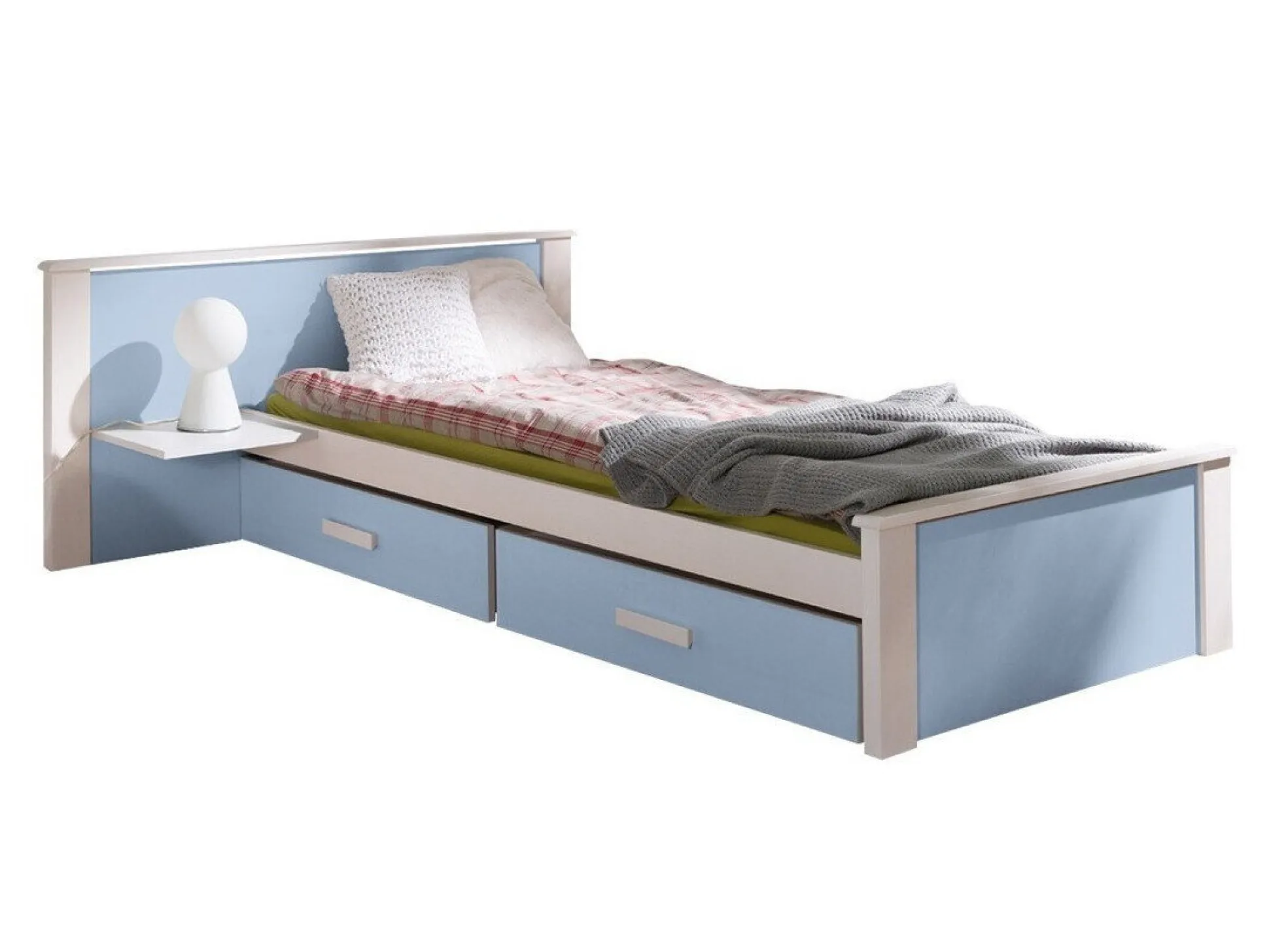 Seng Henderson 118 (Hvid + Blå)