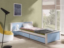 Seng Henderson 118 (Hvid + Blå)