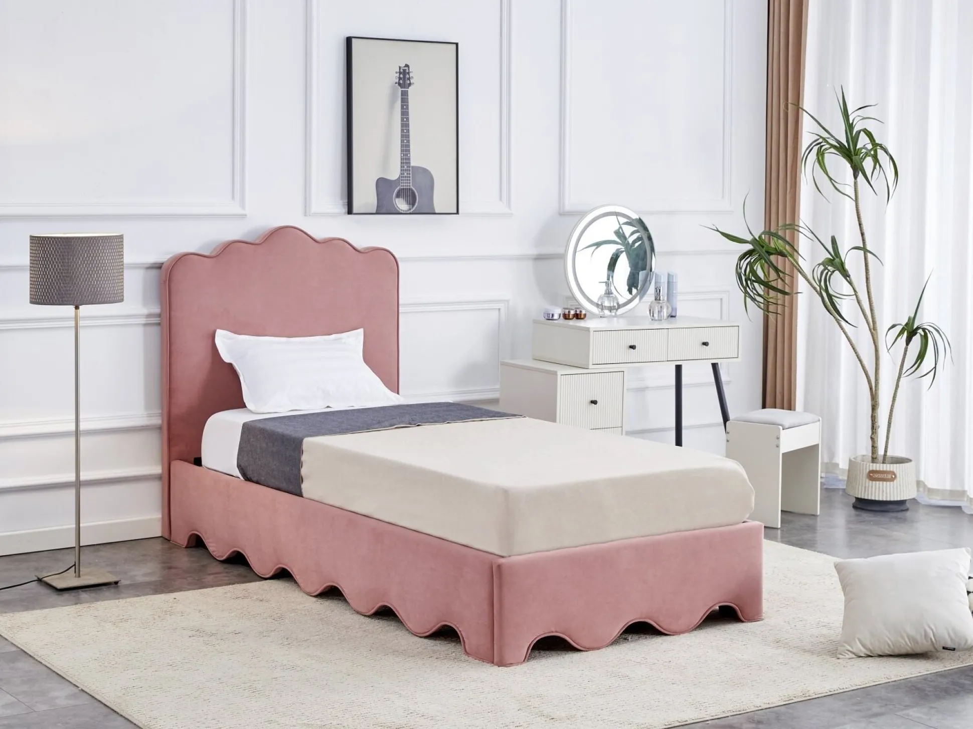 Seng Houston 1972 (Lyserød)