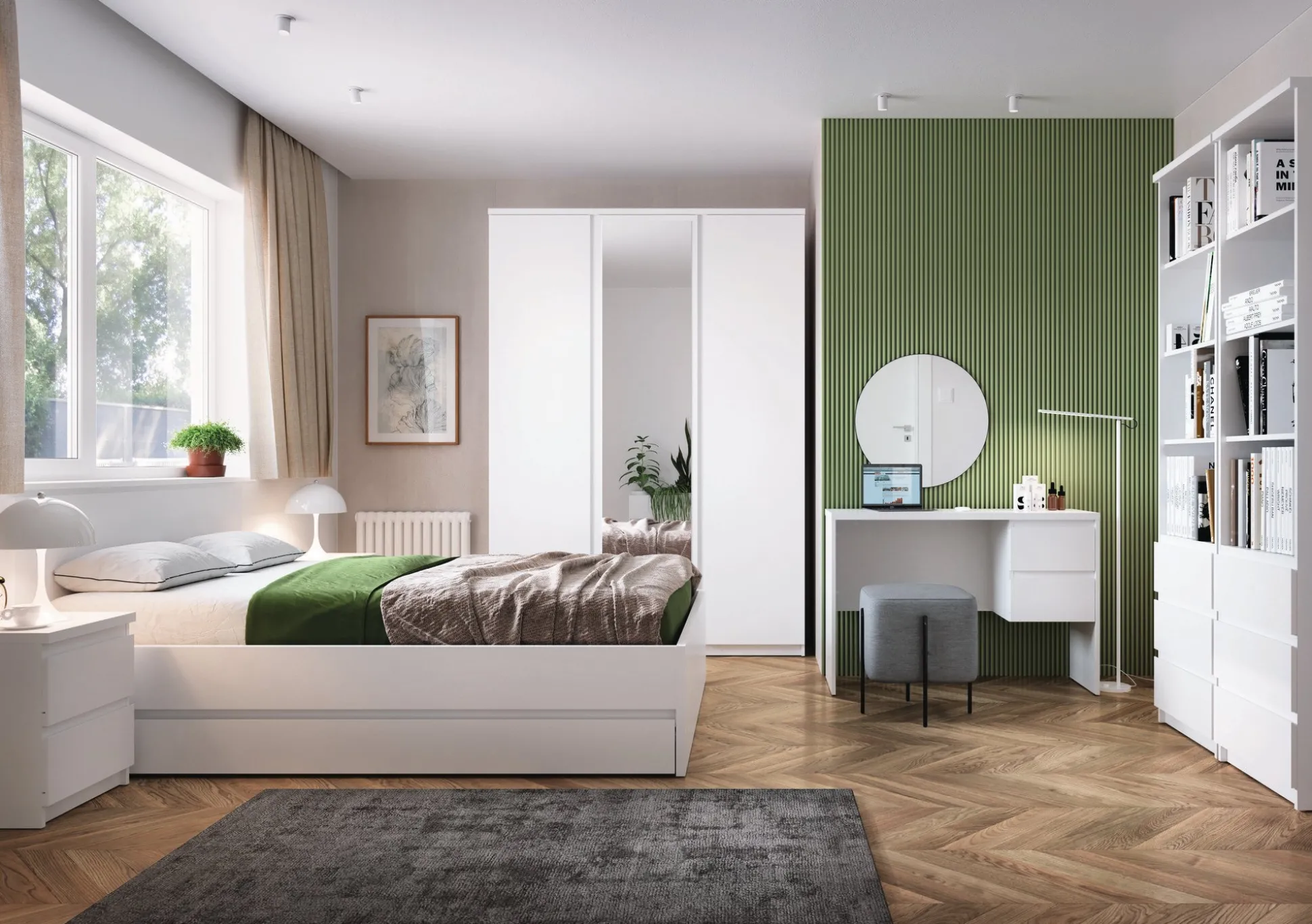 Seng Merfere 107 (Hvid)