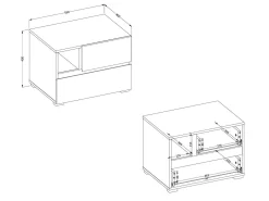 Sengebord Alfere 120 (Wotan eg)