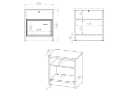 Sengebord Avibale 106