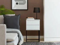 Sengebord Bristol 195 (Hvid)