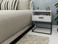 Sengebord Bristol 192 (Hvid)