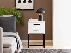 Sengebord Bristol 196 (Hvid)