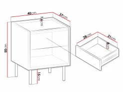 Sengebord Comfivo Belviro