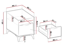 Sengebord Comfivo Citrus I