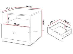 Sengebord Comfivo Lenitas