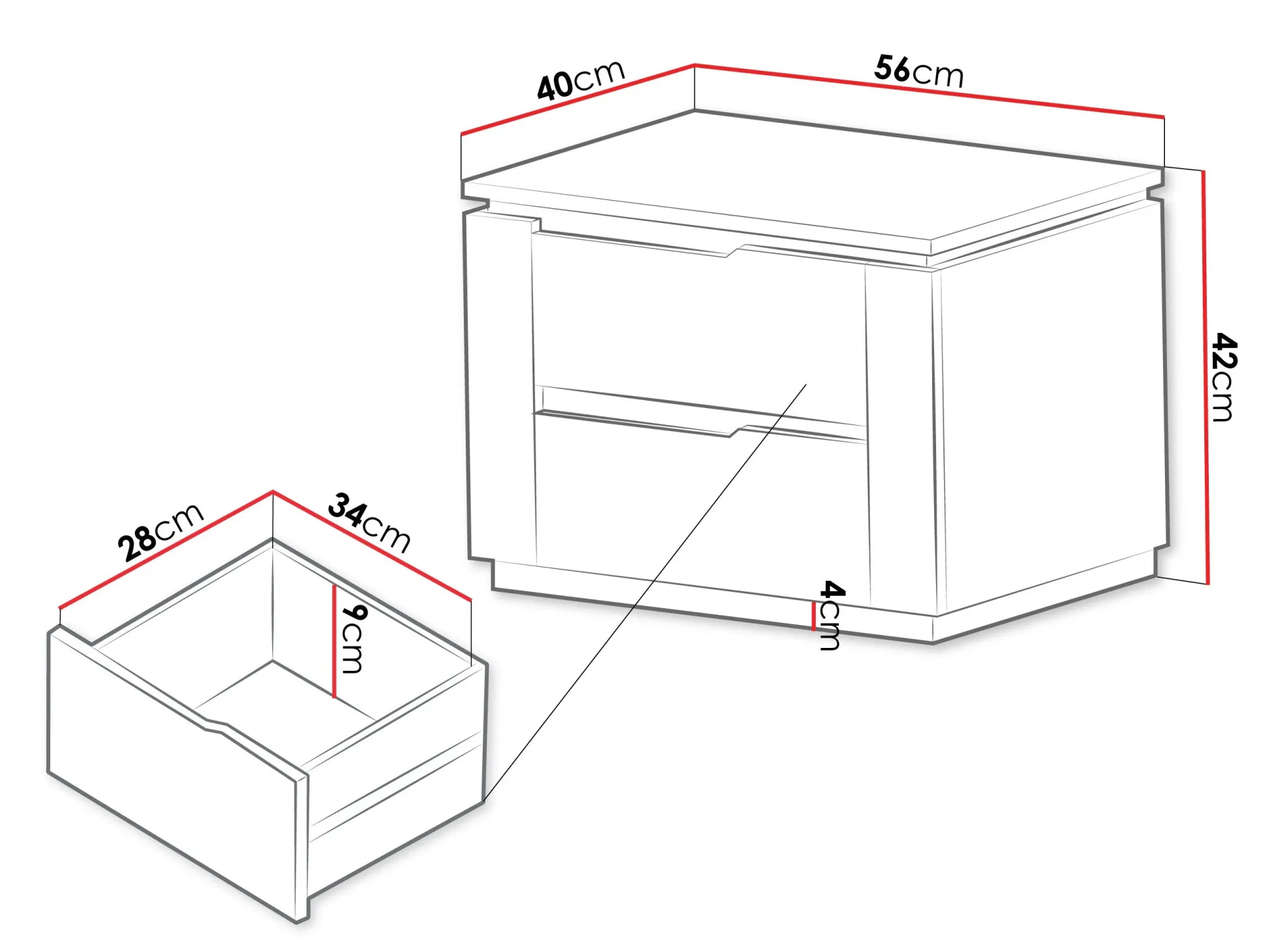 Sengebord Comfivo Ovitas