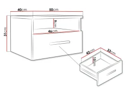 Sengebord Comfivo Pastor