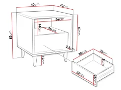 Sengebord Comfivo Romtori