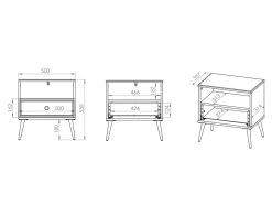 Sengebord Elbrevi 106