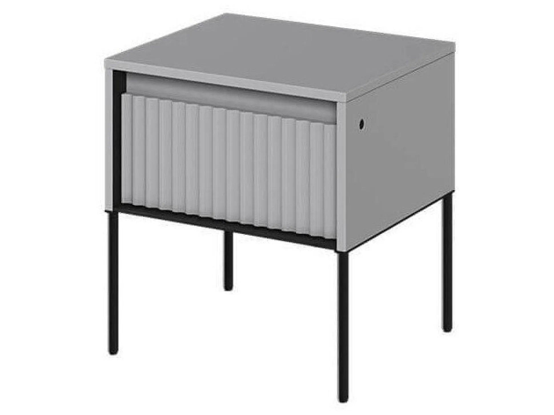 Sengebord Fernolu 111 (Grå + Sort)