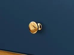 Sengebord Flonovu 105 (Mørkeblå + Gylden)