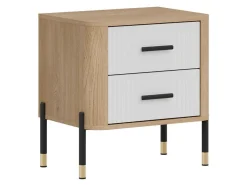 Sengebord Flosora 140 (Hvid)