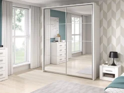 Sengebord Fresno 106 (Hvid)