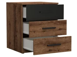 Sengebord Levruvu 107 (Kloster eg + Sort)