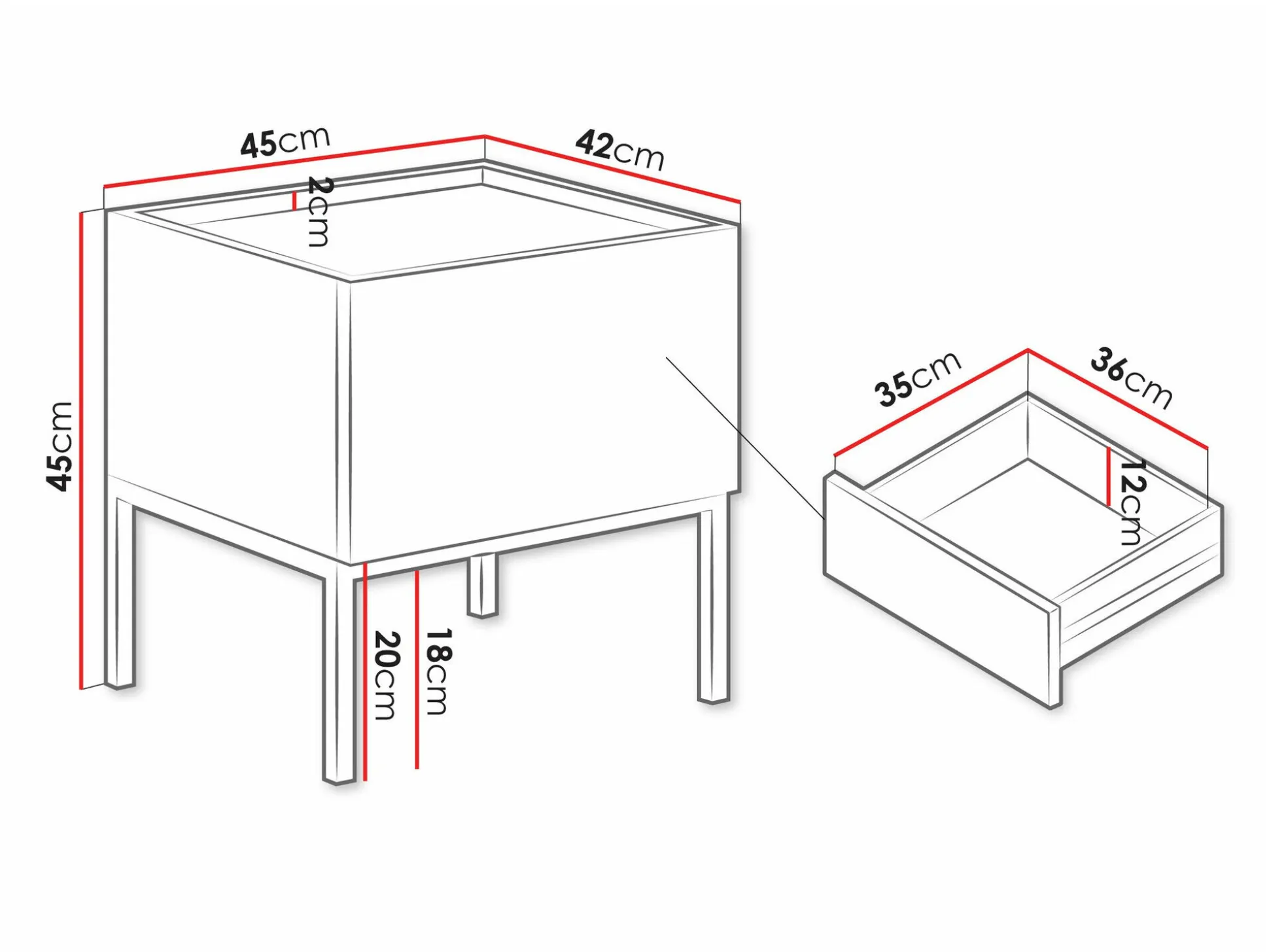 Sengebord Lunole 106 (Kashmir)