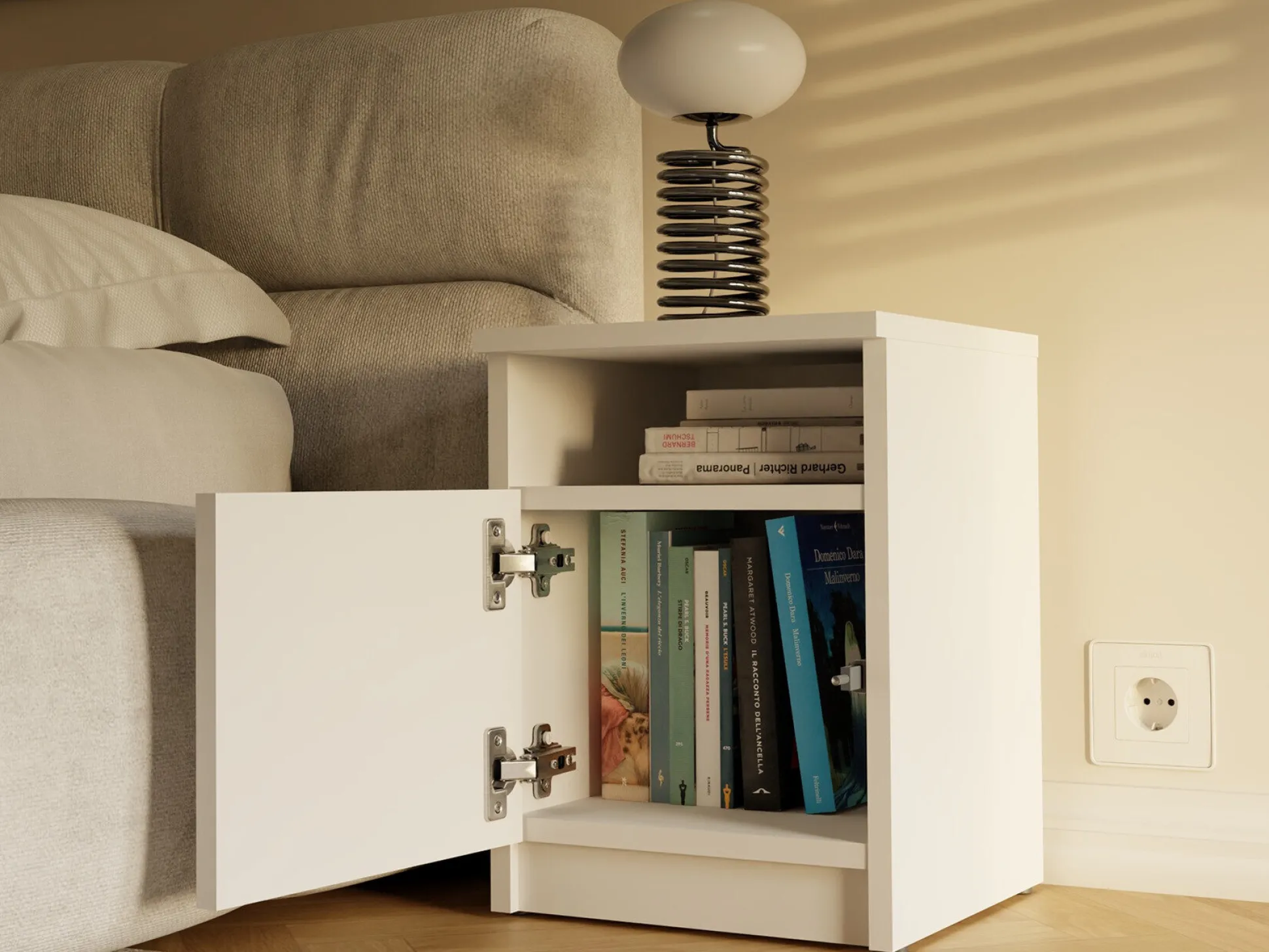 Sengebord Mandeville 305 (Hvid)