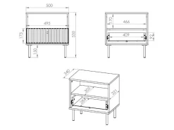 Sengebord Marmeli 106