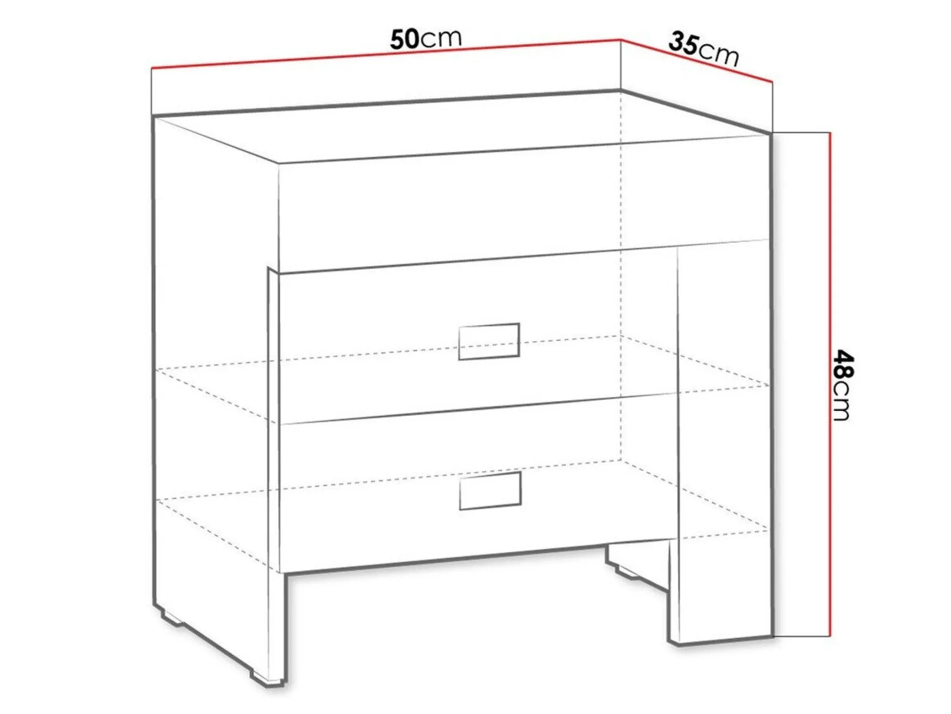 Sengebord Melfeli 118 (Sonoma eg)