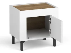 Sengebord Mormavu 109 (Mat hvid)