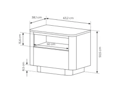 Sengebord Sevdori 105