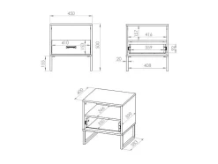 Sengebord Tortiva 107