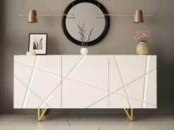 Skænk Audis (Hvid + Glansfuld hvid)