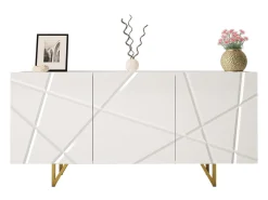 Skænk Audis (Hvid + Glansfuld hvid)