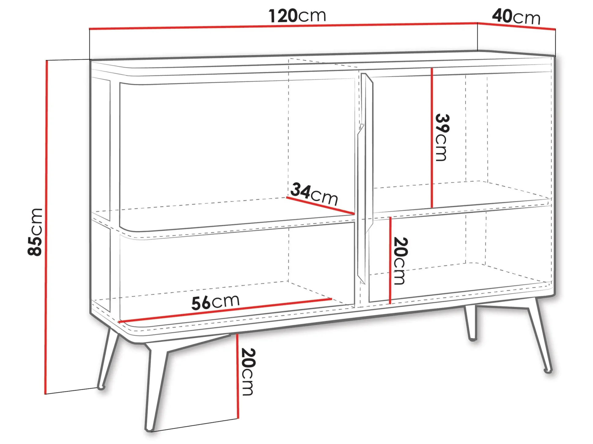 Skænk Camfelo 100 (Sort)