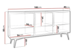 Skænk Camfelo 101 (Sort)