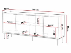Skænk Charlotte 208 (Hvid)
