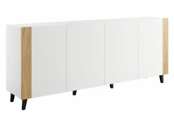 Skænk Charlotte 183 (Hvid + Craft egetræ)