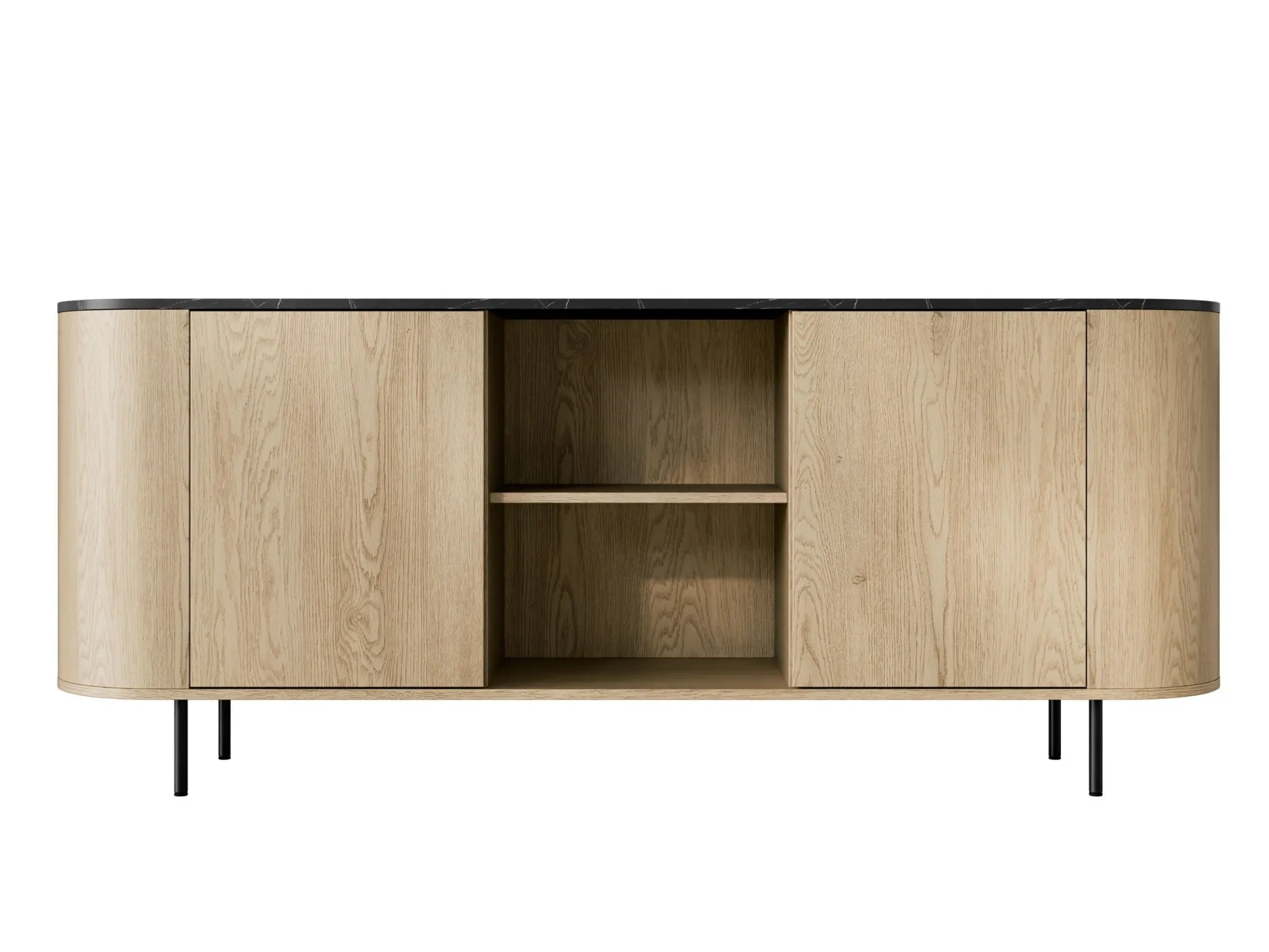 Skænk Comfivo Livtena I (Sort marmor + Sort)