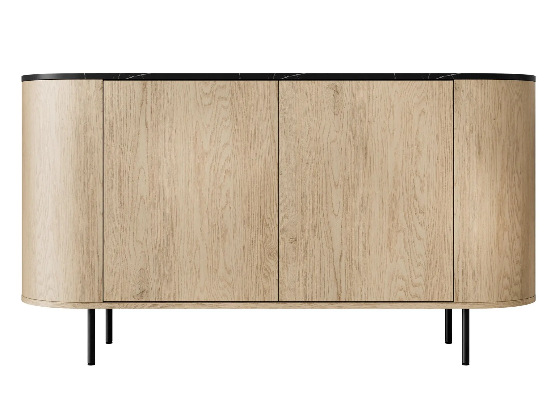 Skænk Comfivo Livtena (Sort marmor + Sort)