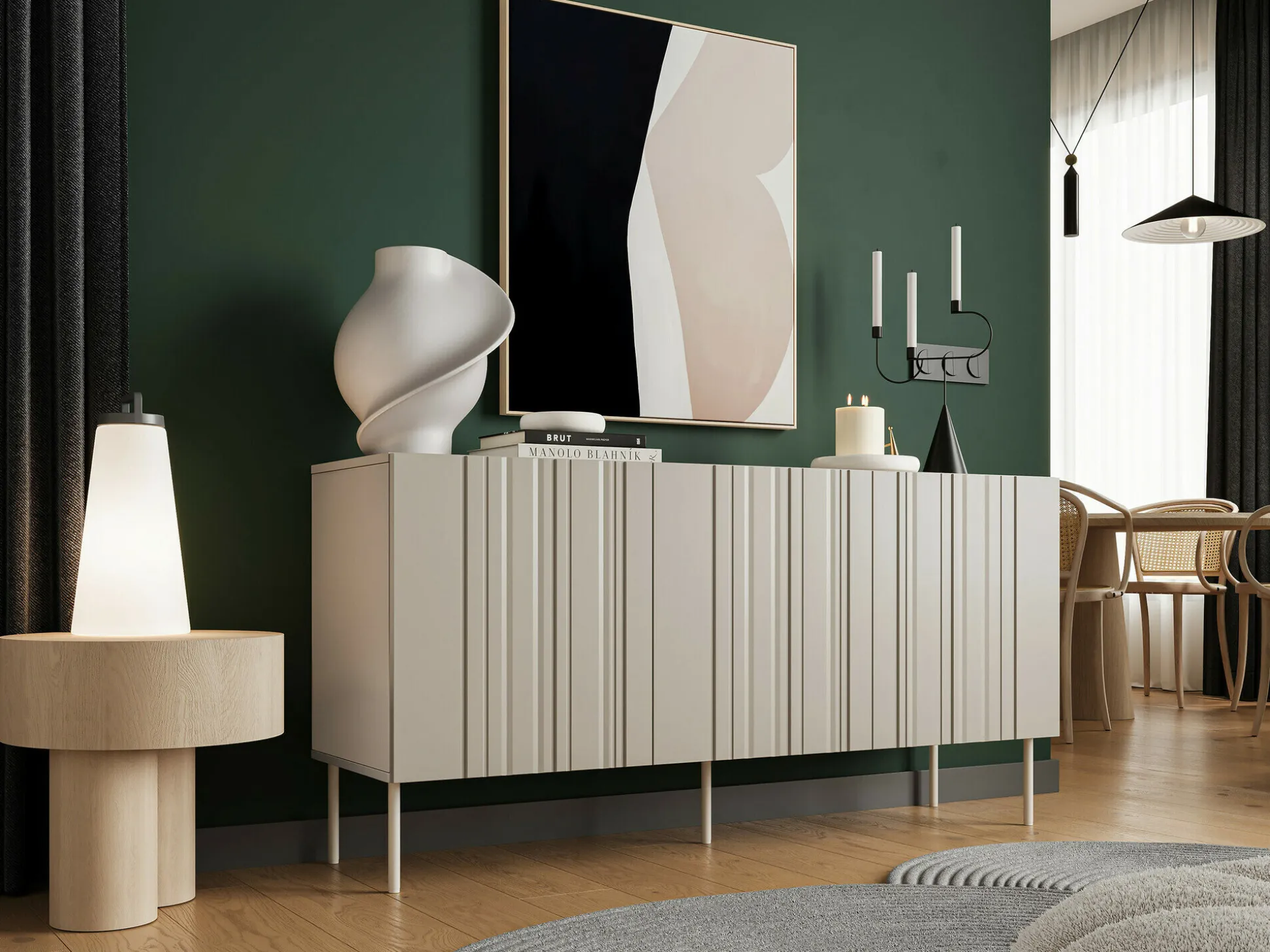 Skænk Evavese 100 (Beige)