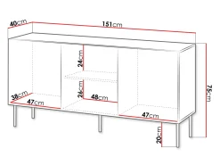 Skænk Evavese 100 (Beige)