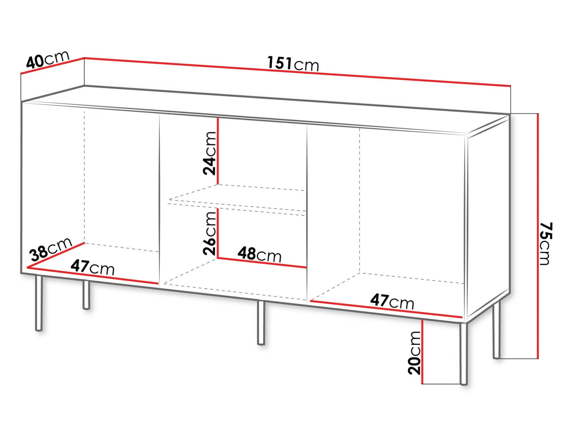 Skænk Evavese 100 (Beige)