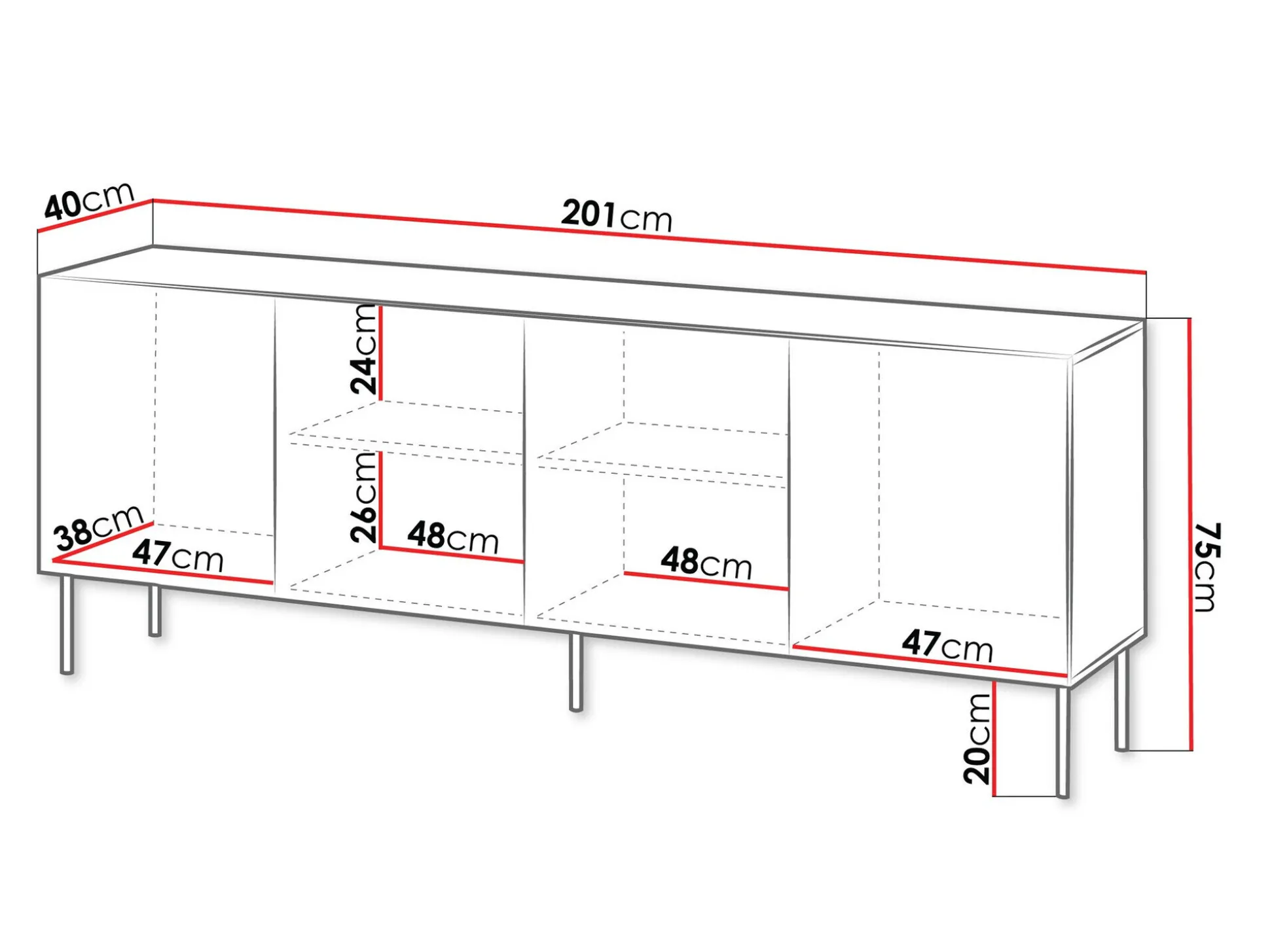 Skænk Evavese 101 (Sort)
