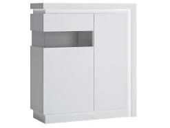 Skænk Feldeli 112 (Hvid + Glansfuld hvid)