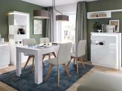 Skænk Feldeli 112 (Hvid + Glansfuld hvid)